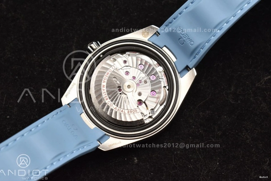 1:1 Summer on Terra Dial Clone Blue VSF Super Strap Blue Rubber A8900 Best 41mm Edition Aqua 1103